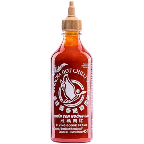 Flying Goose Sriracha Hot Chilli Sauce Extra Garlic 15 38fl Oz 455m Poppin Candy