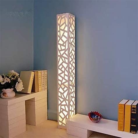 ELINKUME LED Floor Lamp Warm White Stereo Style Hollow Carving Floor