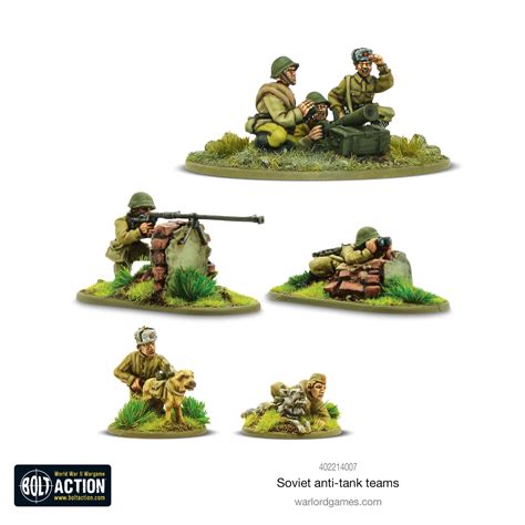 Bolt Action Soviet Anti Tank Teams At Mighty Ape Australia