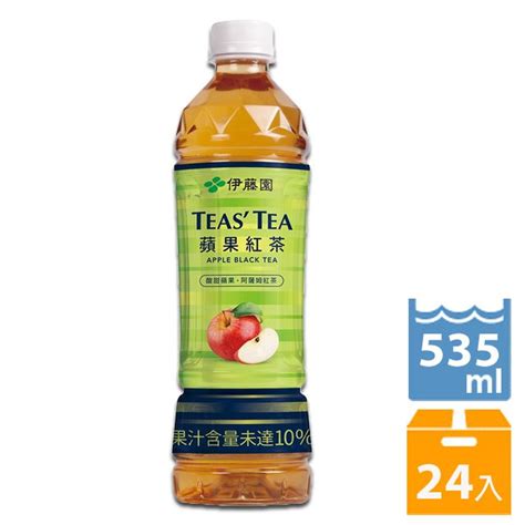 伊藤園 Teastea 蘋果紅茶 535ml 24入箱 Pchome 24h購物