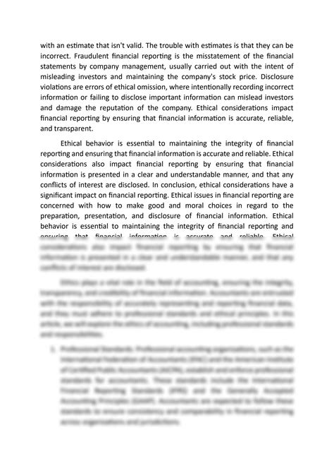 Accounting Ethics Standards at Jack Caufield blog