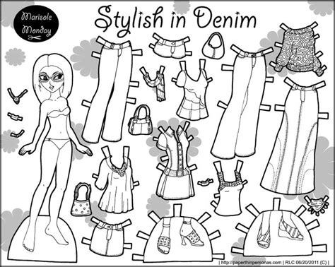 Black And White Paper Dolls