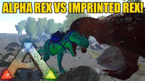 Alpha Rex Vs Imprinted Rex Ark Survival Evolved Youtube