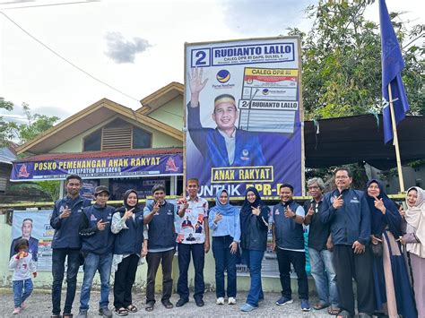 Dapat Dukungan Warga Rudianto Lallo Resmikan Posko Pemenangan Anak