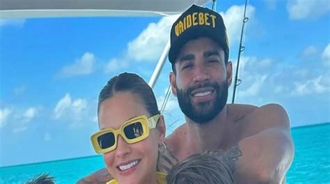 Gusttavo Lima Surge Seus Filhos Em Passeio De Iate No Caribe