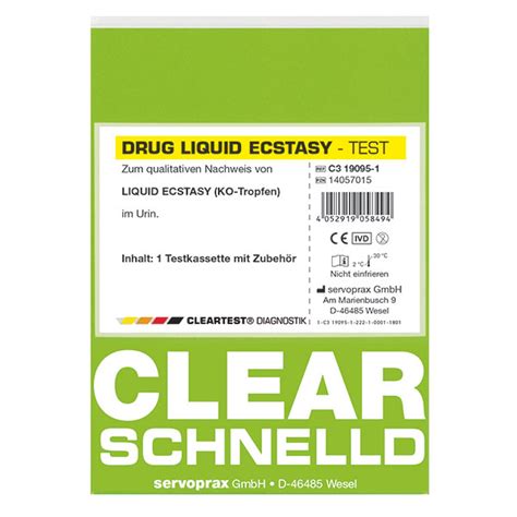 CLEARTEST Liquid Ecstasy Zum Nachweis Von GHB Aaronclean