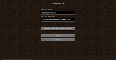 Minecraft Java Edition Servers