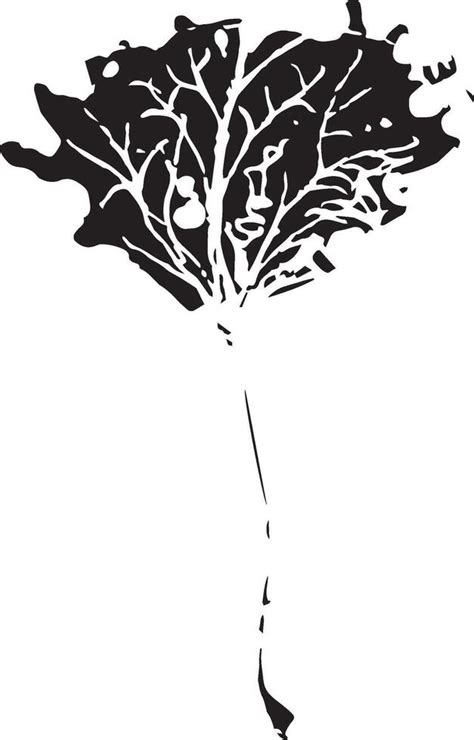 Hand drawn black leaves. Vintage leaf, great design for any purposes ...