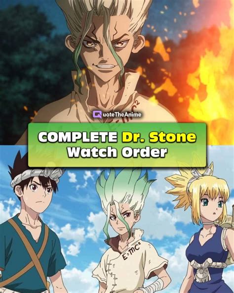 COMPLETE Dr Stone Watch Order Easy To Follow QTA