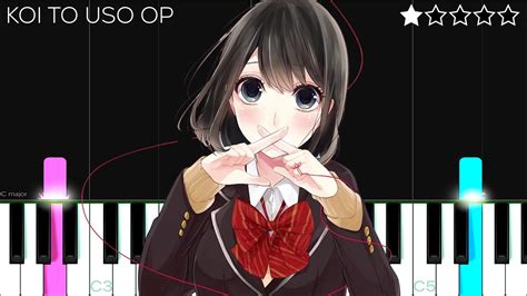 Koi To Uso恋と嘘 Op Full Kanashii Ureshiiかなしいうれしい Easy Piano