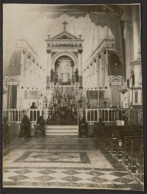 Interior de la iglesia en 1919 Fontilles y la lepra en España