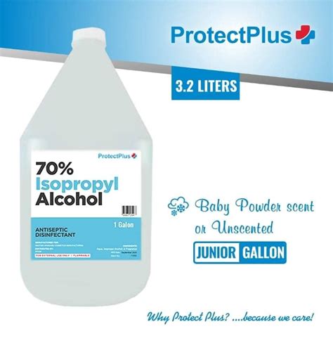 ProtectPlus Alcohol 70 Isopropyl Alcohol 1 Gallon 3 2L Lazada PH