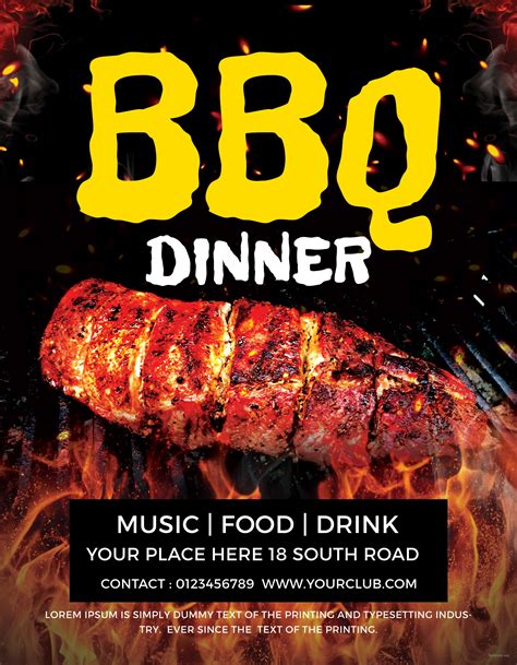 Free Bbq Flyer Template