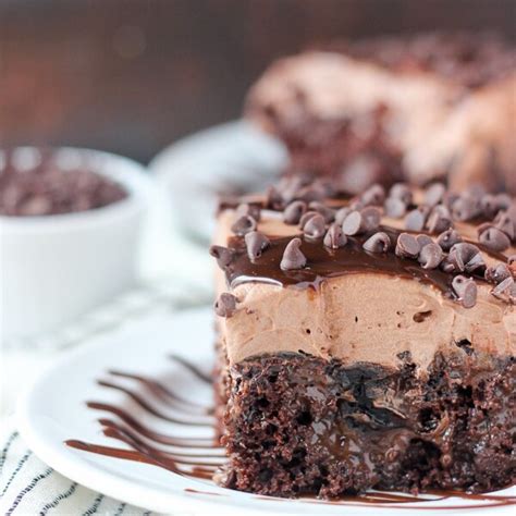 Sinful Triple Chocolate Poke Cake Beyond Frosting