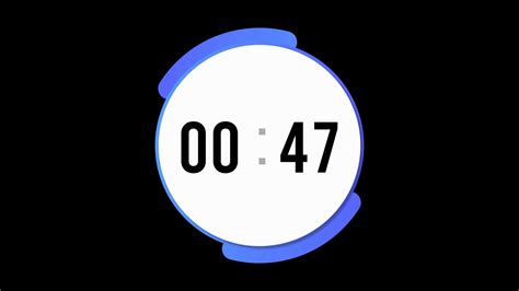 1 Minute Timer Countdown Animation 60 Second Stock Motion Graphics SBV ...