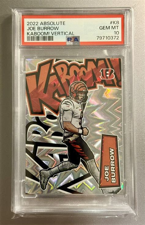 Joe Burrow 2022 Absolute K8 Kaboom Vertical Price Guide Sports