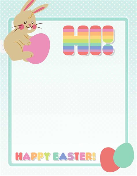 Easter Bunny Writing Paper