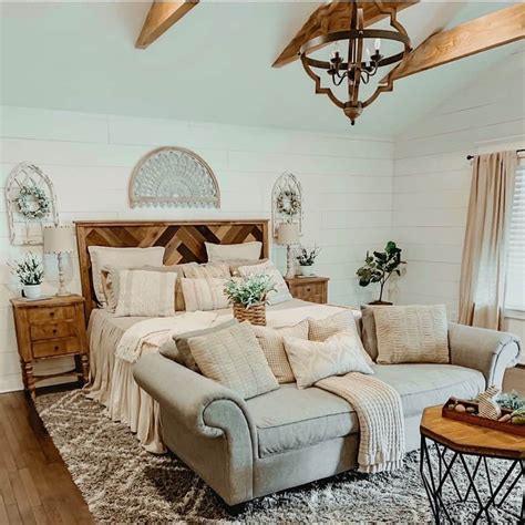 Sophisticated And Feminine Farmhouse Bedroom Soul And Lane