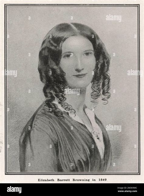 ELIZABETH BARRETT BROWNING (1806 - 1861), English poet and wife of ...