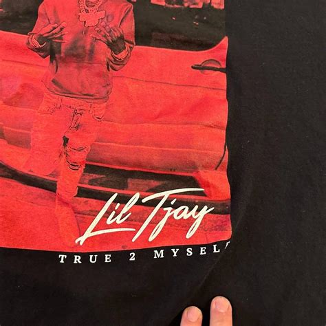 Lil Tjay - “True 2 Myself” - 2019 Black Shirt - XL -... - Depop