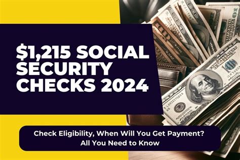 1 215 Social Security Checks 2024 Check Eligibility When Will You