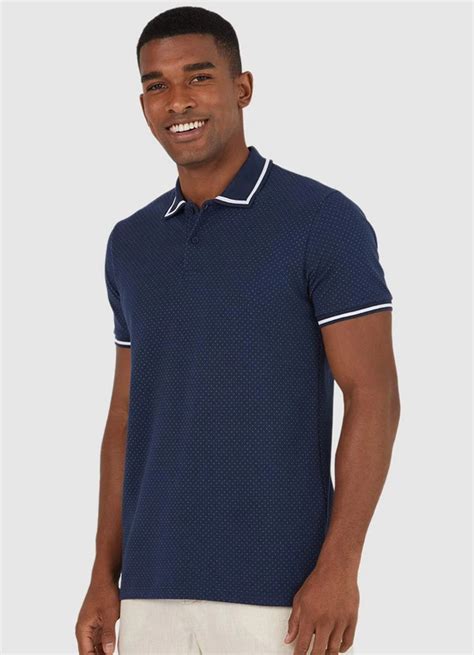 Camisa Polo Masculina Azul Marinho Malwee