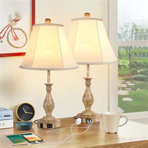 Farmhouse Table Lamp Touch Control 3 Way Dimmable Table Lamp Modern