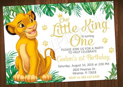 Save The Date Template Lion King Singapore Lupon Gov Ph