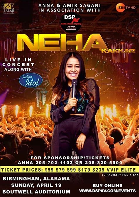 Neha Kakkar Live In Birmingham, Alabama at Boutwell Auditorium ...