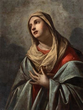 The Virgin In Prayer Par Andrea Vaccaro Sur Artnet