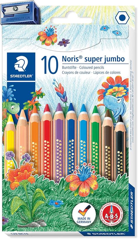 STAEDTLER Noris Club 129 NC10 Lápices de Colores Super Jumbo Caja