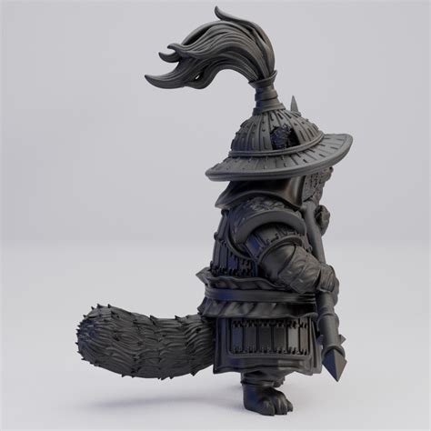 Hot Goblin アカパンダ三日月刀C ミニチュア 獣人武者 ホットゴブリン