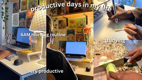 STUDY VLOG 6AM Productive Study Vlog Productive Days In My Life