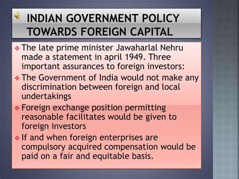 Foreign investments & foreign collaborations | PPT