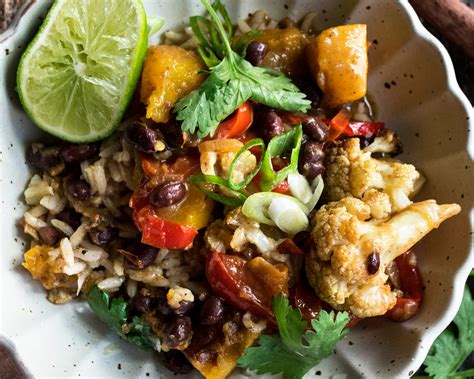 Roasted Cauliflower And Black Bean Coconut Stew The Original Dish