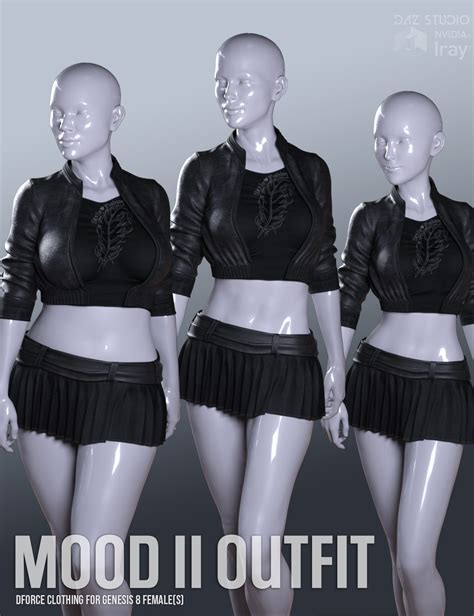 Dforce Mood Ii Outfit For Genesis Females Daz D