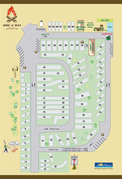 Park Map - HIDE-A-WAY Campground RV & Retreat