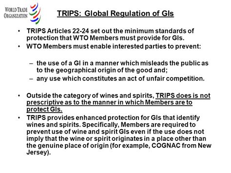 Protection Of Geographical Indications And Their Interrelationship With