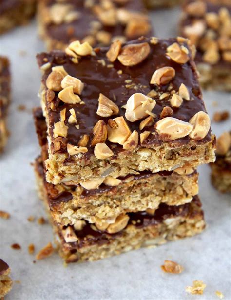 HEALTHY PEANUT BUTTER BARS - What Sarah Bakes