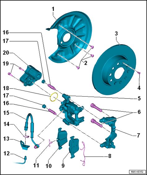 Volkswagen Golf Service Repair Manual Assembly Overview Rear