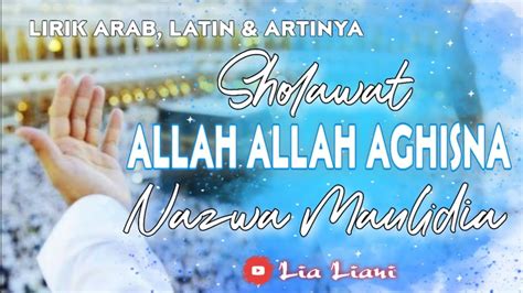 Sholawat Merdu Allah Allah Aghisna Lirik Youtube