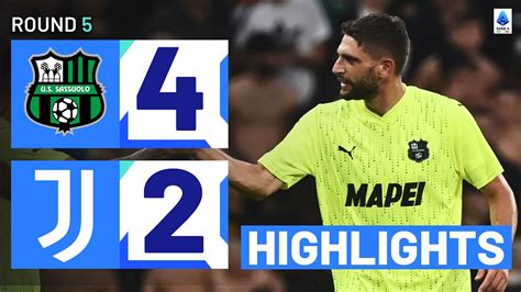 Sassuolo Juventus 4 2 Incredible Scenes At The Mapei Stadium Goals