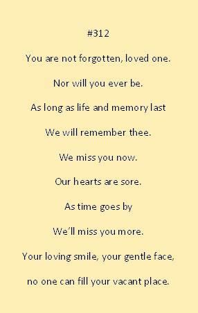 gone but never forgotten quotes poems - Kyoko Odell