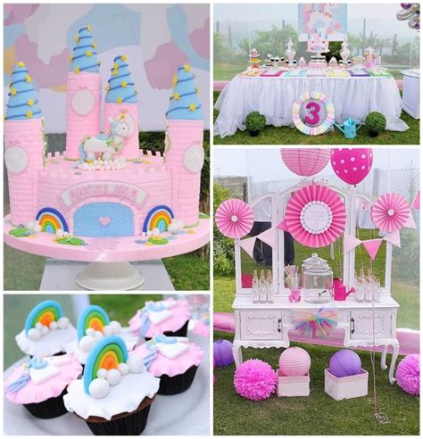 Rainbows And Unicorns Party Planning Ideas Supplies Idea Cake Decor