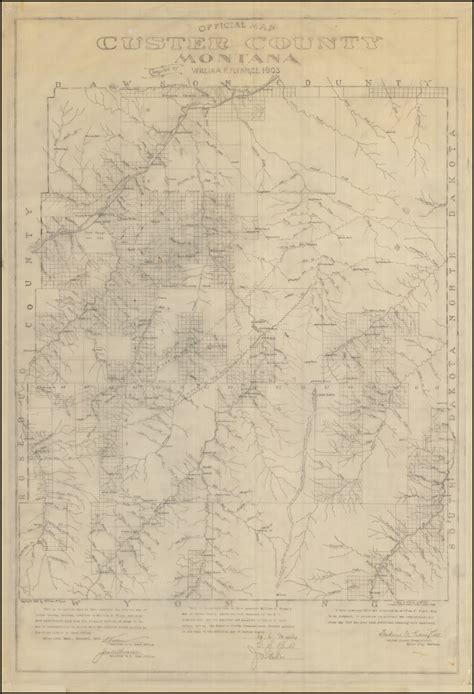 Official Map Custer County Montana Compiled by William P. Flynn, C.E ...