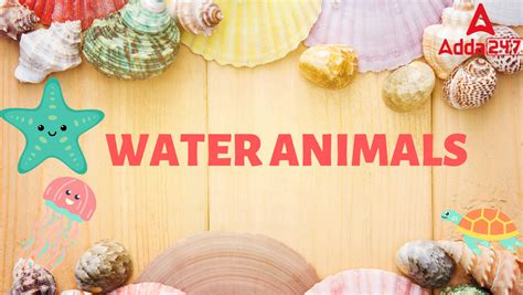 50 Water Animals Name in English and Hindi