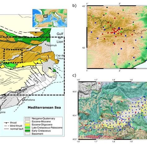 A Simplified Tectonic Map Of The Eastern Pyrenees Adapted From Vergés