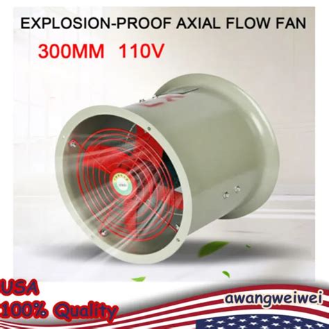 Explosion Proof Axial Flow Fan Cylinder Pipe Spray Booth Paint Fumes