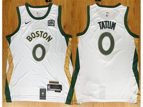 Boston Celtics 0 Jayson Tatum 2023 24 White City Edition Swingman Jersey Tte Tradingltd