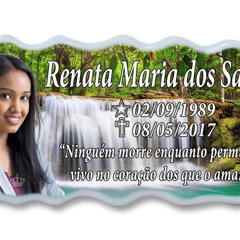 Placa Porcelana Pergaminho X P T Mulo Jazigo Cemit Rio